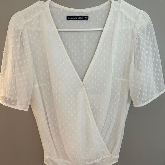 Abercrombie & Fitch Tops - White Blouse/ Bodysuit